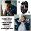 Adramata Men's Stainless Steel Rings Set, Anxiety Rings, Cool Band