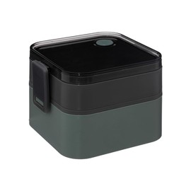 5five - lunchbox 2 fächer grau 1.5l 360 aus polypropylen