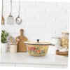 Zerodeko Retro Enamel Bowl Vintage Kitchen Basin Household Enamelware with