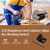 60PCS Starter Clips Start Clips for Composite decking Start Clips