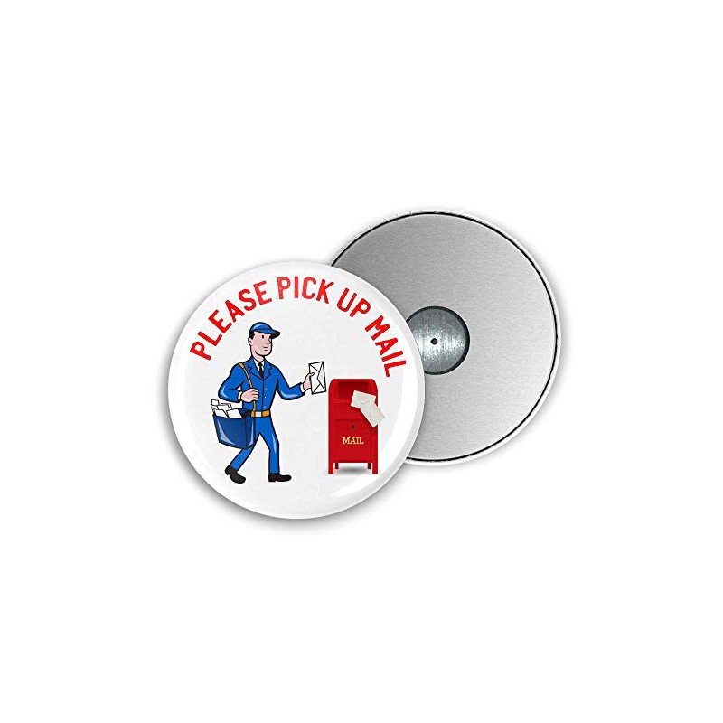 2.25 Inch Mailman With Mailbox Outgoing Mail Magnet Please Pick