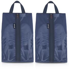 Prezon Travel Shoe Bags, Water Resistant TPU Mesh, Sturdy YKK Zipper, Shoes Storage Bag, Shoes Packing Organizer, Unisex Shoe Pouch for Travel or Home Storage