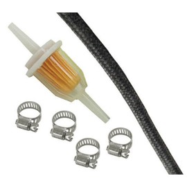 FUEL FILTER KIT WITH GERMAN HOSE & CLAMPS for VW BUG, BEETLE, GHIA, BUS, TYPE, 1, TYPE 2, TYPE 3, 1949-74