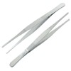 Cionyce 2 Pcs 6 Inch Stainless Steel Forceps, straight Metal