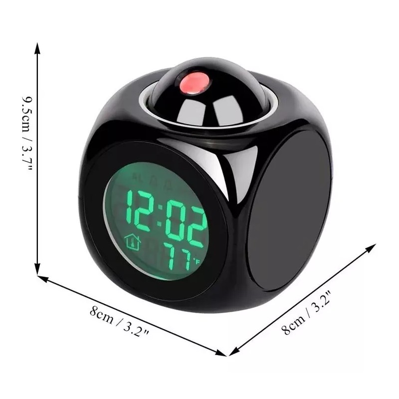 Extreme Beauty Reloj Proyector Despertador Digital Pantalla Lcd Parlante