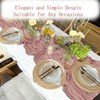 4 Pack Dusty Pink Cheesecloth Table Runner 20 x 120