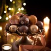 Valery Madelyn Christmas Tree Decorations Copper Baubles,16pcs 6cm Bronze Luxury