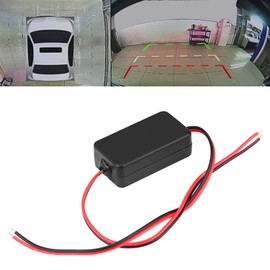 Gorgeri 12V DC Power Relay Capacitor Filter GleiC HRichter Power Relay for Car Reverse Rear View Camera Black