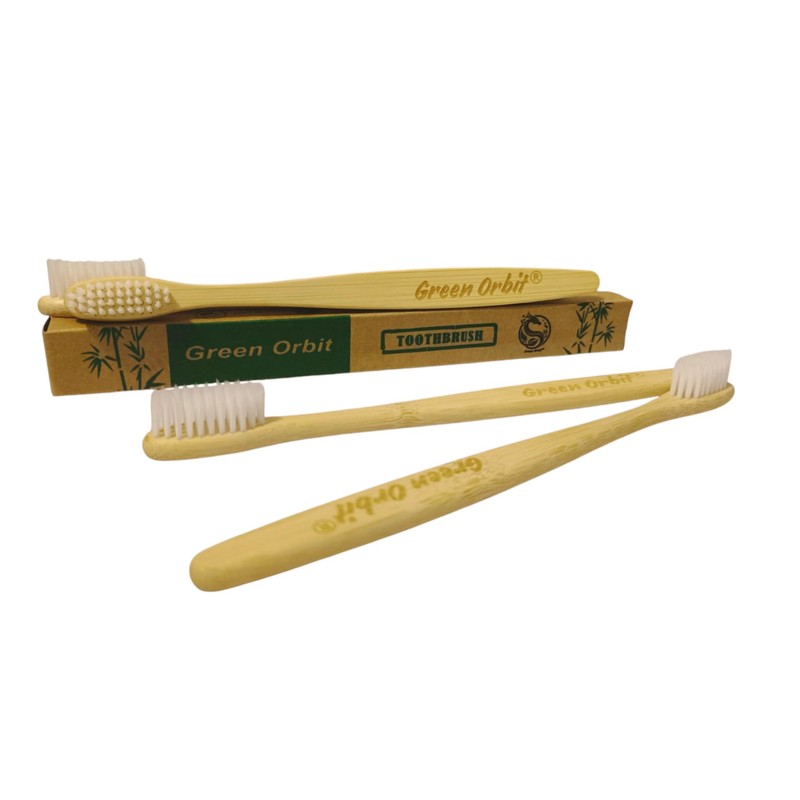 Green Orbit Cepillos de Dientes de Bambu, Pack de 10,