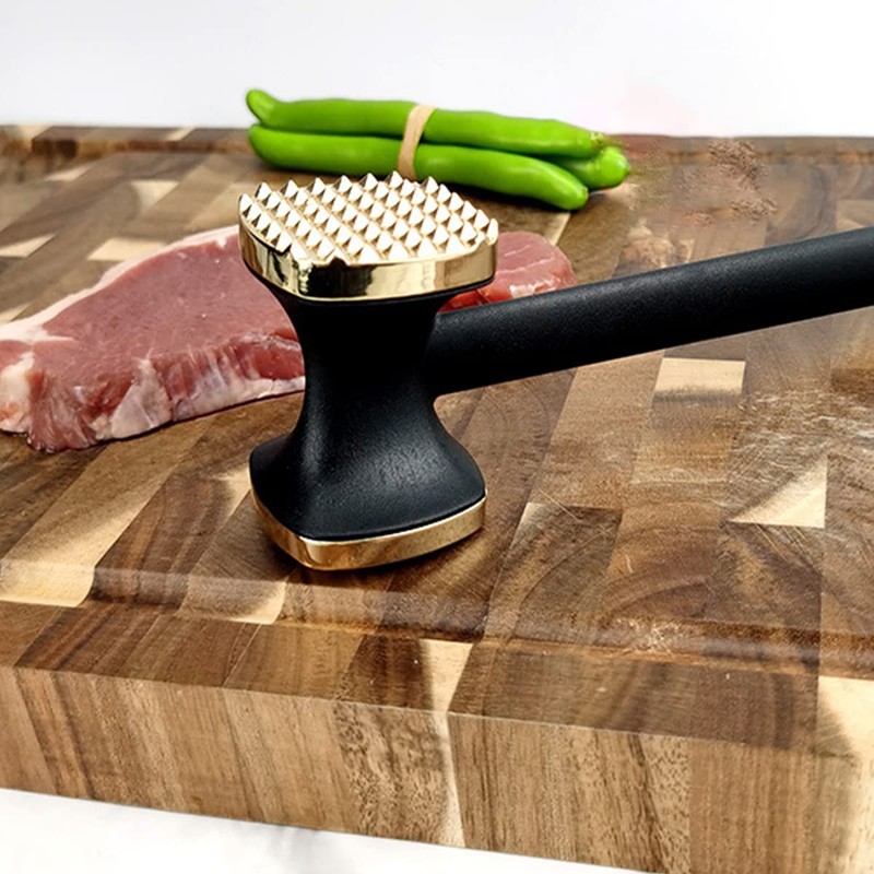 Meat Tenderizer Hammer, Double-Sided Zinc Alloy Meat Tenderizer Food-Grade Meat