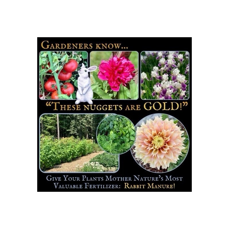Garden Gold -Dehydrated Natural Rabbit Manure -Garden & Potted Plant