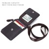 HAWEE Men's ID Card Holder, Card Case, Name Holder, Zipper,