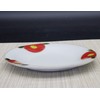 Craftmanhouse Seto Ware Dish (Diameter 5.9 inches (15 cm), Red