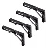 Acero Inoxidable Mensulas Soportes Para Repisas Plegable 4p