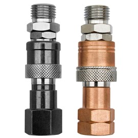 Oxy Acetylene Torch Quick Connects Fittings | Upgraded QDB10 Set with Check Valves | Fit 9/16"-18UNF B | Heavy-duty Safe and Durable leak-proof Design |Special Corrosion-Resistant Materials|OEM YBMTE