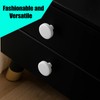 YREYBN White Cupboard Knobs, 4-Pack Small Drawer Knobs for Kitchen