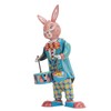Rabbit Clockwork Toy Retro Metal Swinging Drumming Rabbit Wind Up