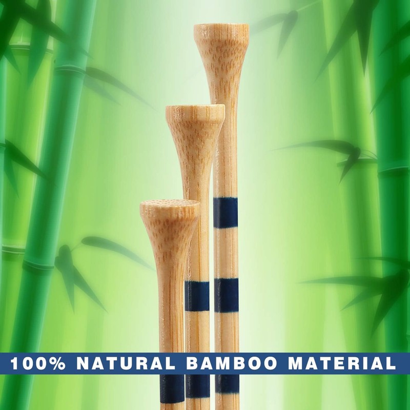 CHAMPKEY Premium Bamboo Golf Tees (70mm & 83mm) | Made