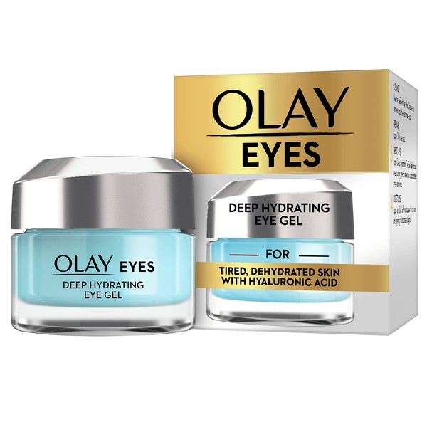 Olay Eyes Deep Hydrating Eye Gel For Tired Dehydrated Skin With Hyaluronic Acid, 15ml