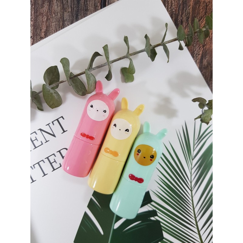 <Hopping Hopping> Rabbit Color Lip Balm - (2+1) 3 Mint