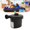 Electric Air Pump 3 Nozzles Portable Inflator Deflator Pump for
