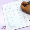 Graph Paper Pad for Blueprint Drawings, Drafting, Engineering Drawing, and