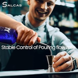 6 Pack Stainless Steel Liquor Bottle Pourers with Dust Caps – Speed Pour Spouts for Alcohol, Olive Oil, and Liquor Bottles – Perfect for Bar and Bartender Accessories