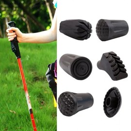 Hiking Stick Rubber Cap Hiking Pole Cover Non-slip B 3ea