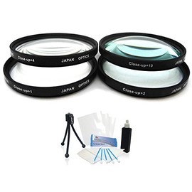 52mm Digital High-Resolution Close-Up Macro Filter Set (+1, +2, +4, and +10) w/Pouch for Select Nikon Cameras. UltraPro Bundle Includes Camera Cleaning Kit, Screen Protector, Mini Travel Tripod
