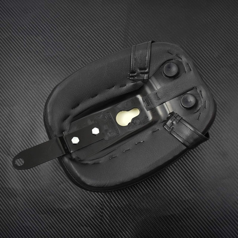 HDBUBALUS Motorcycle Rear Seat Pelion Pad Seat with Belt Fits
