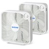 Hurricane 2-Pack Classic Floor Mount Box Fan w/ 3 Quiet