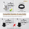 DiCUNO E26 Lamp Shade Rings, White Light Socket Shade Ring,