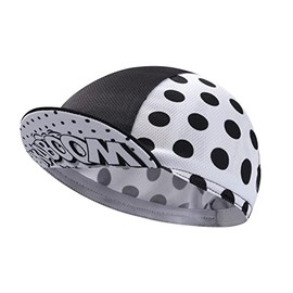 Bikingbros Black Cycling Cap - Polyester White Cycling Hat-Under Helmet - Cycling Helmet Liner Breathable&Sweat Uptake