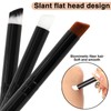 Urtlia Angled Multi-Function Eyebrow Brush， Professional Three-Dimensional Concealer Makeup Brow