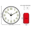 Mabpedo Glow in The Dark Wall Clock, 8" Silent Non-Ticking