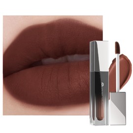 YOUNG VISION Velvet Matte Liquid Lipstick Long Lasting, 4-in-1 Multi-Use Brown Makeup for Lips, Blush, Eyeshadow & Contour, Smooth & Non-Drying Silky Liquid Lipstick for Women, Buildable High Pigment
