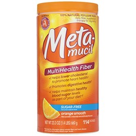 Metamucil, Smooth Texture, Sugar Free, Orange,Powder, 23.4 oz