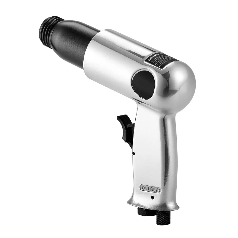 Compact Pistol-Grip Air Hammer 3500BPM 2.76 Inch Stroke 4PCS Chisels