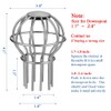 Gutter Guard, Fits for 1.7" ~ 2.4" Round Downspout, 304