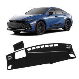 KUST Black Dash Cover Compatible with Toyota Crown 2023-2026 (with HUD) (NOT fit Crown Signia) Polyester Dashboard Cover Non-Slip Dash Protector Accessories for Crown Custom Fit Dash Mat No Glare
