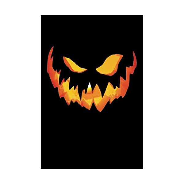 Wicked Face Jack O Lantern: Blank Lined Notebook, Journal or
