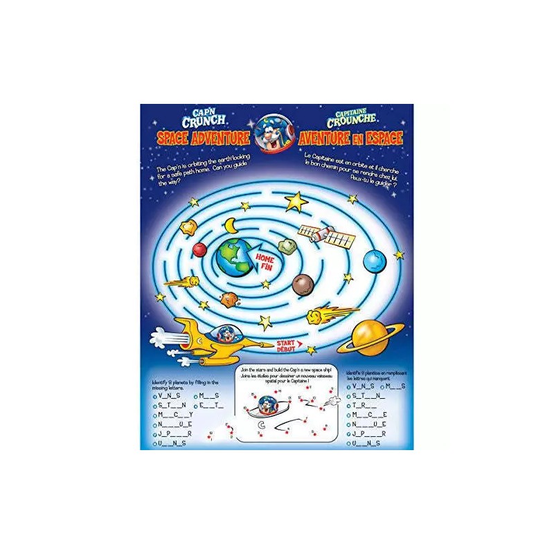 Quaker CAP'N CRUNCH Cereal 350g/12.34 oz., {Imported from Canada}