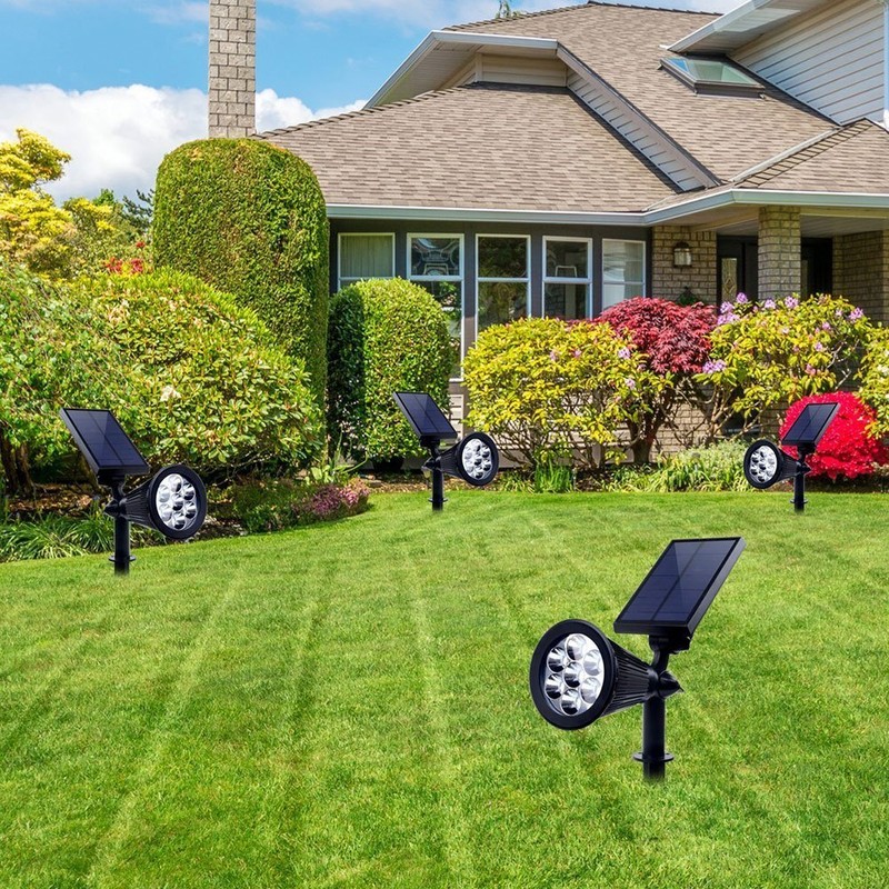 Solar Spot Lights Outdoor Waterproof Solar Powered Spotlight Landscape Lighting
