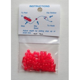 JS Bobber Stops and Beads - Three Hole - 50 Per Pack - Stops & Beads