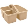 Teacher Created Resources Plastic Storage Caddy, Light Brown