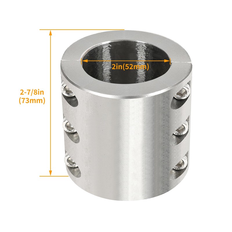 HECASA 2" Split Collar Tube Clamps Compatible with UTV Roll