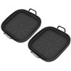 2 PCS Fryer Silicone Basket Nonstick Silicone Pot Fryer Liners
