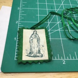 Green Scapular Of The Immaculate Heart Of Mary