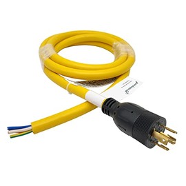 Parkworld NEMA L21-20 Plug Molded with SJTW (5) 12AWG, UL Listed (8FT)
