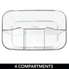 mDesign Plastic Cutlery Storage Organizer Caddy Bin Tote with Handle